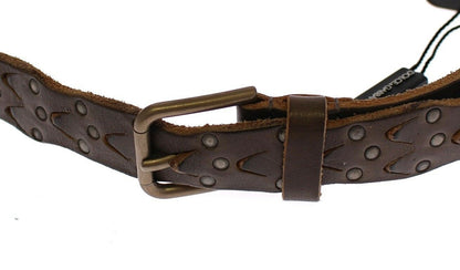  - Elegant Leather-Cotton Fusion Men's Belt