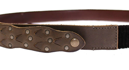  - Elegant Leather-Cotton Fusion Men's Belt