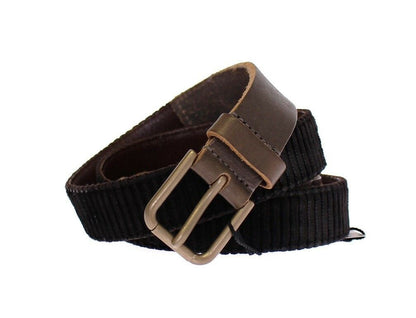  - Elegant Leather-Cotton Fusion Men's Belt