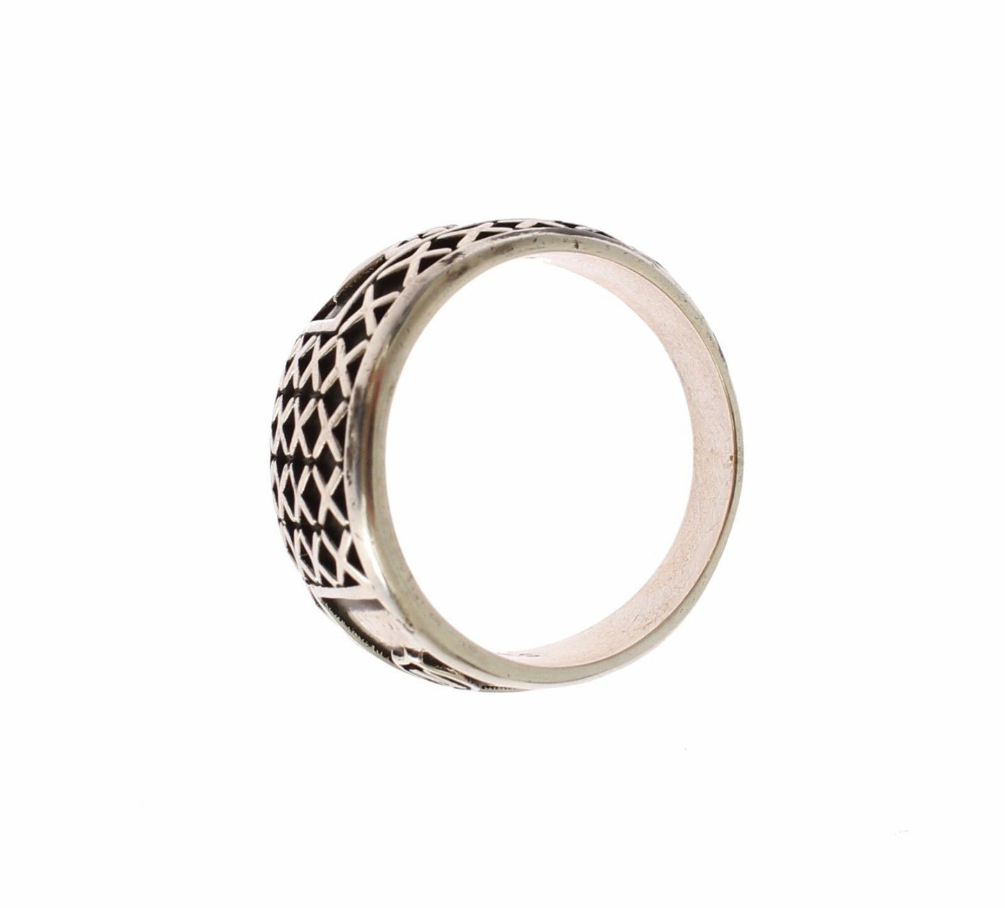  - Nialaya Silver Rhodium 925 Sterling Ring