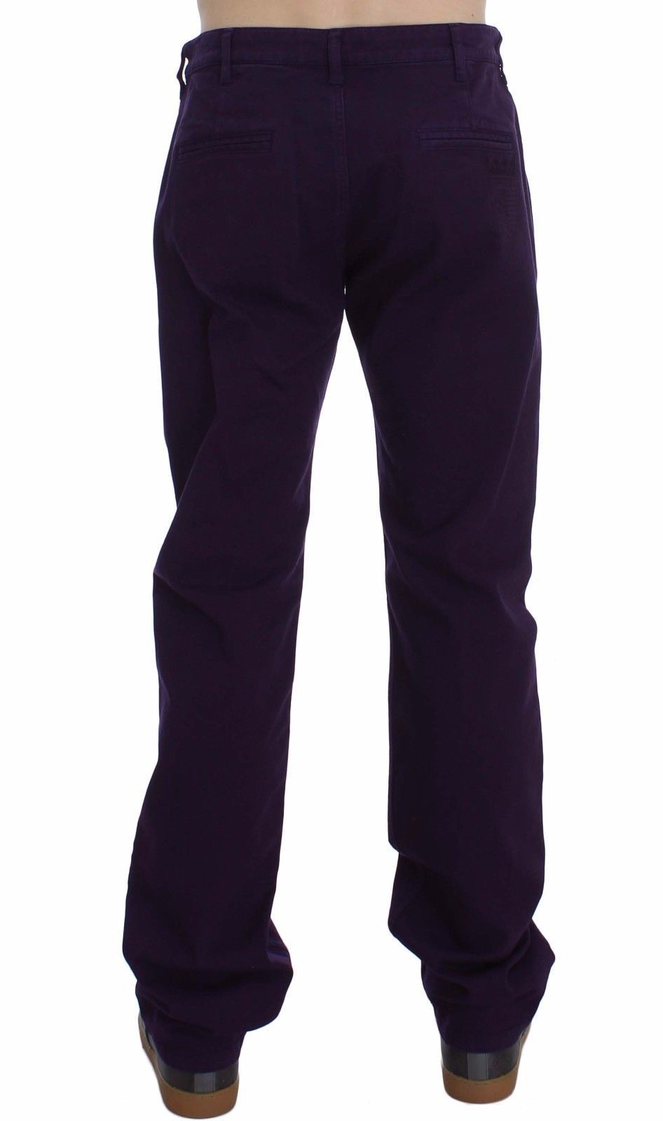  - Purple Cotton Stretch Slim Chinos