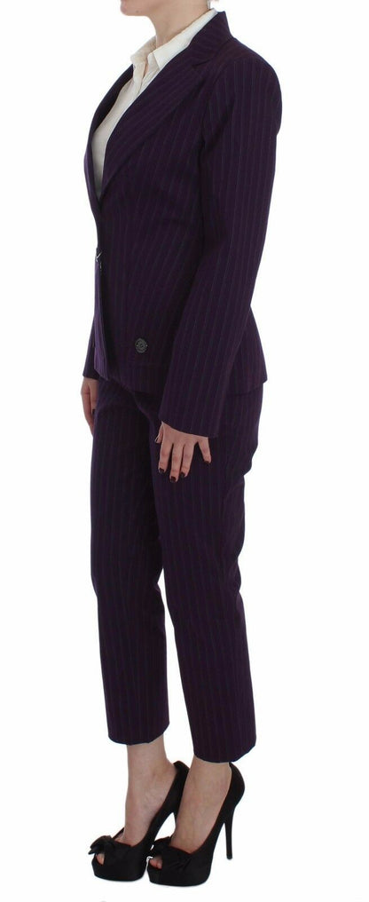  - Elegant Striped Pant & Blazer Suit