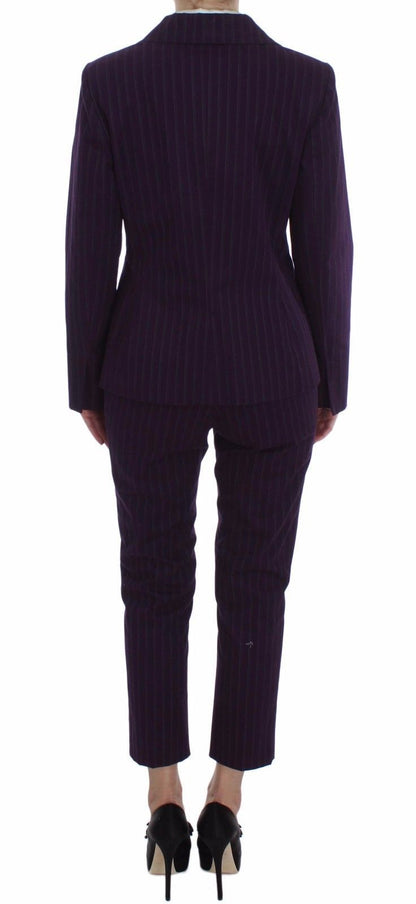  - Elegant Striped Pant & Blazer Suit