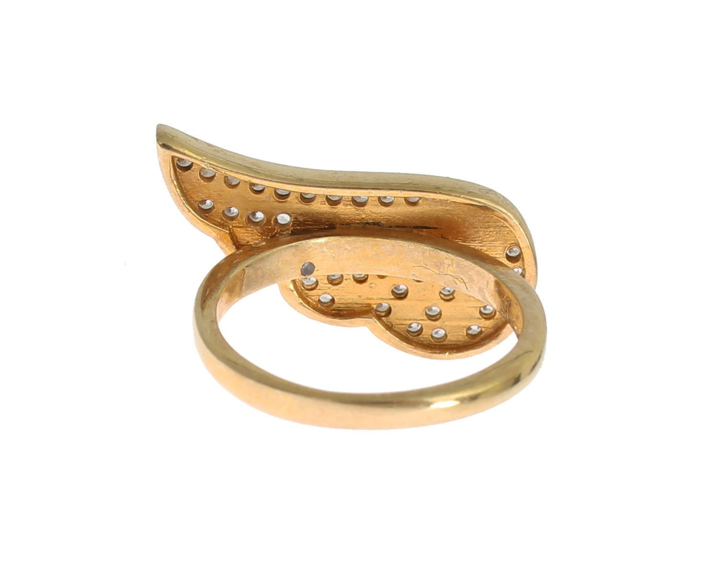  - Glamorous Gold Plated Crystal Ring