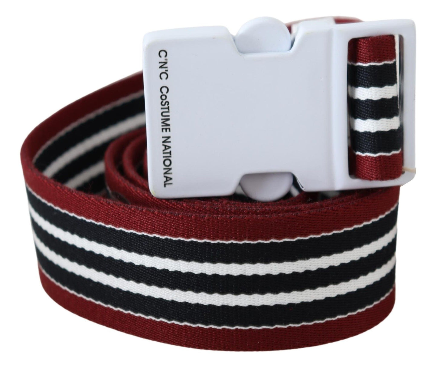  - Elegant Stripe Canvas Waist Belt