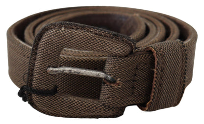  - Elegant Brown Leather Waist Belt