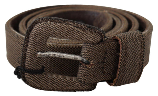  - Elegant Brown Leather Waist Belt