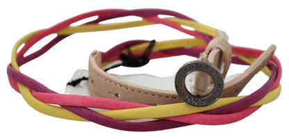  - Multicolor Twisted Faux Leather Belt