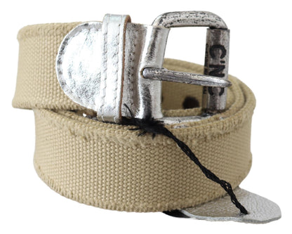  - Elegant Beige Cotton Fashion Belt