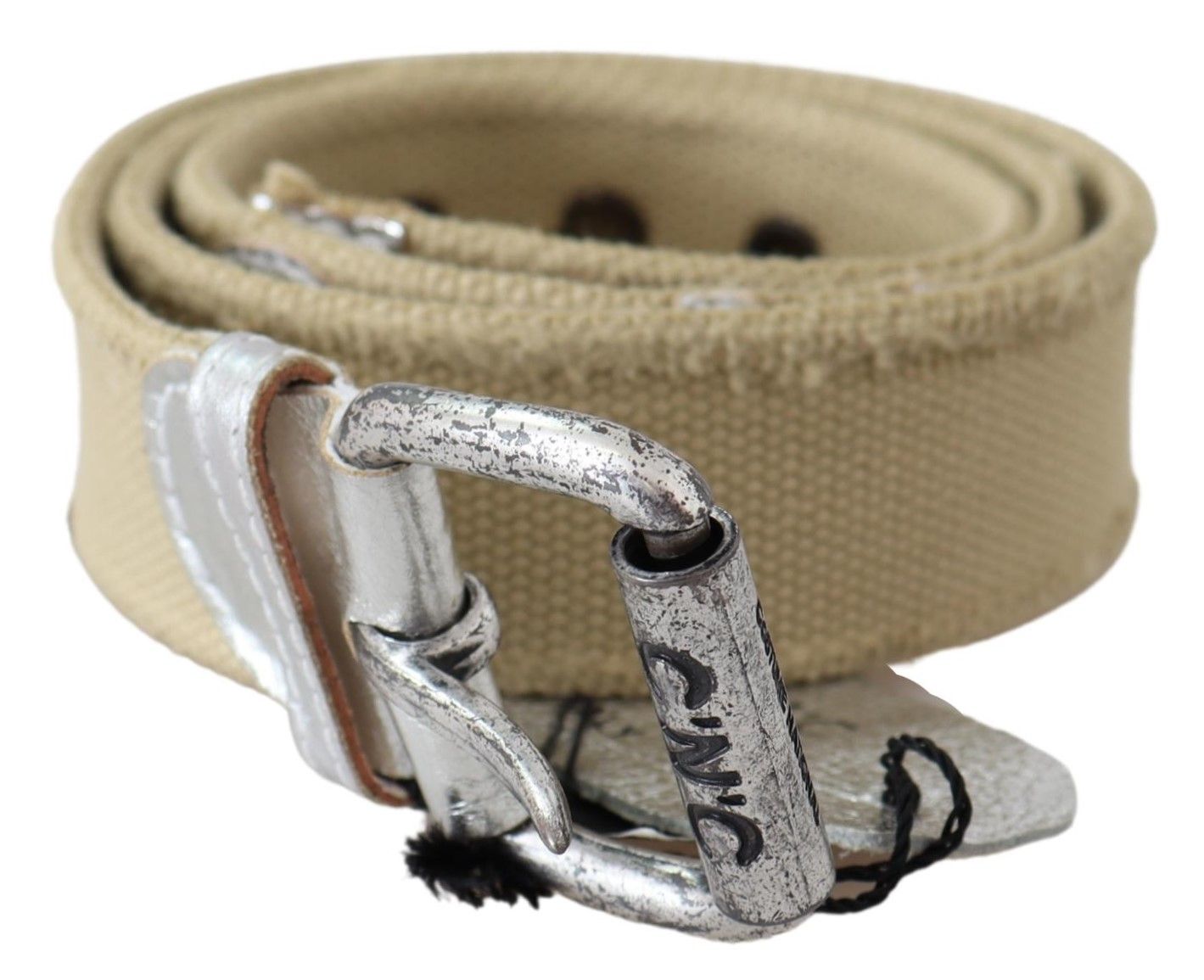  - Elegant Beige Cotton Fashion Belt