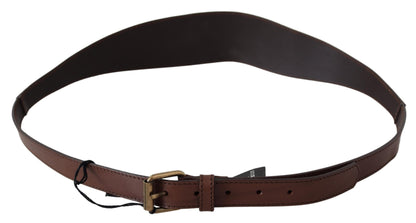  - Chic Dark Brown Leather Fashion Belt