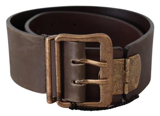  - Elegant Leather Fashion Belt in Rich Brown