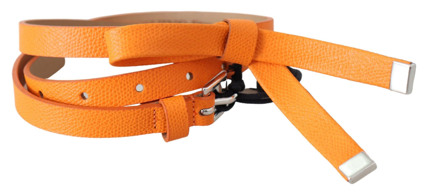  - Elegant Leather Double Buckle Belt