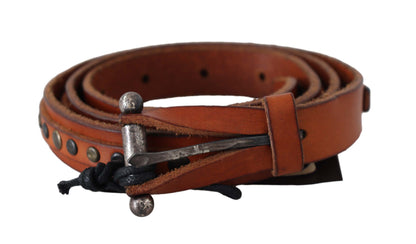  - Elegant Leather Waist Belt in Brown