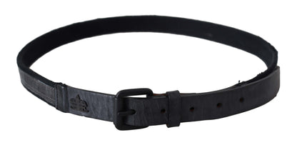  - Chic Black Leather Waist Belt