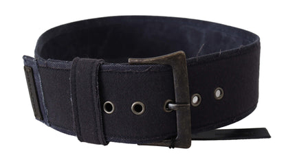  - Elegant Black Leather Classic Belt