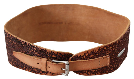  - Elegant Brown Leather Fashion Belt