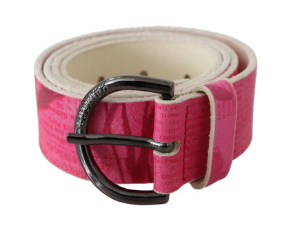  - Elegant Pink Leather Fashion Belt