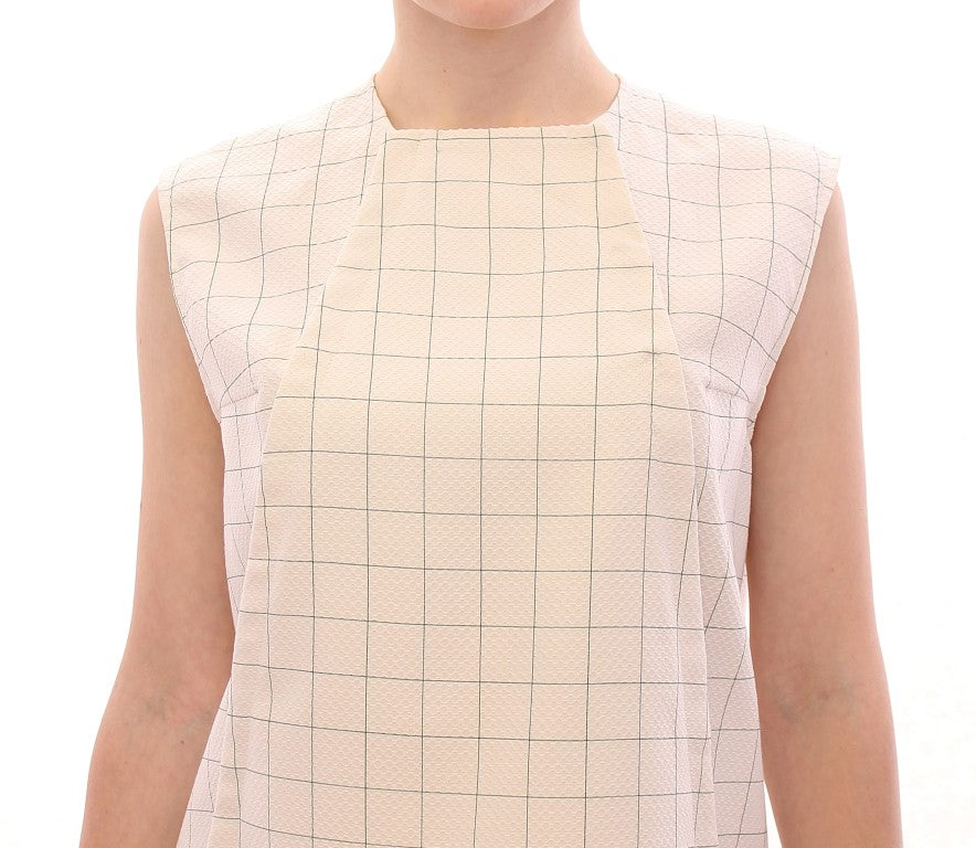  - Chic White Sleeveless Cotton Shirt Top