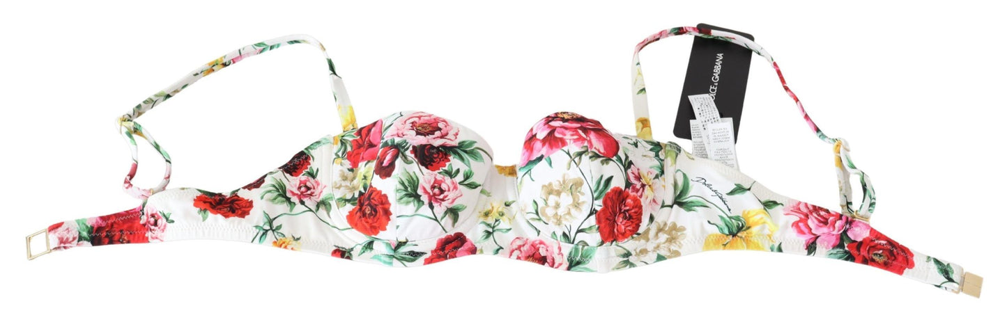  - Elegant Floral Bikini Top – Summer Chic