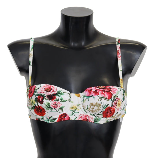  - Elegant Floral Bikini Top – Summer Chic