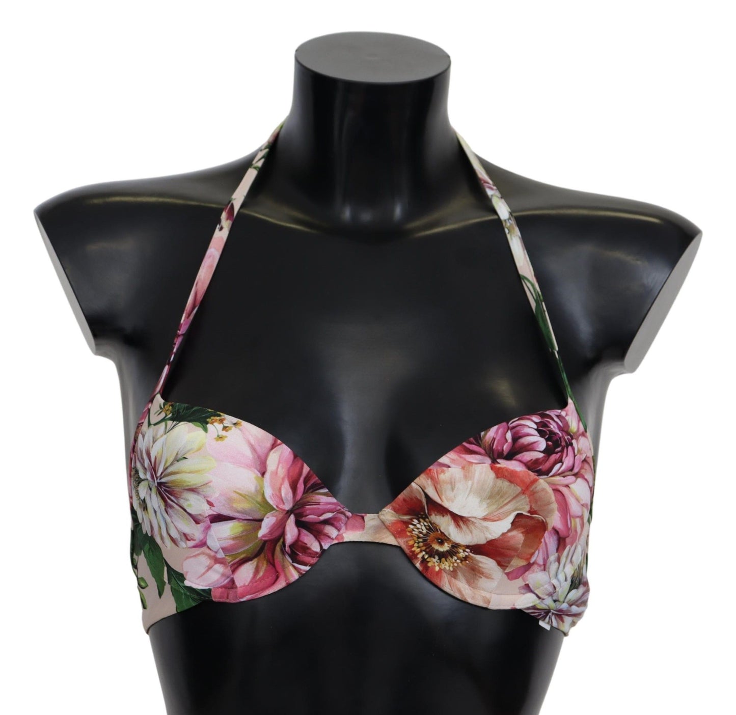  - Floral Elegance Elastic Bikini Top