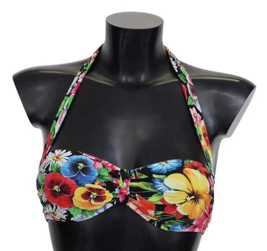  - Floral Elegance High-End Bikini Top