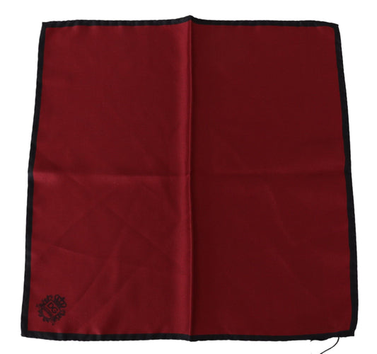 Elegant Red Silk Square Handkerchief - The Luxe Alliance