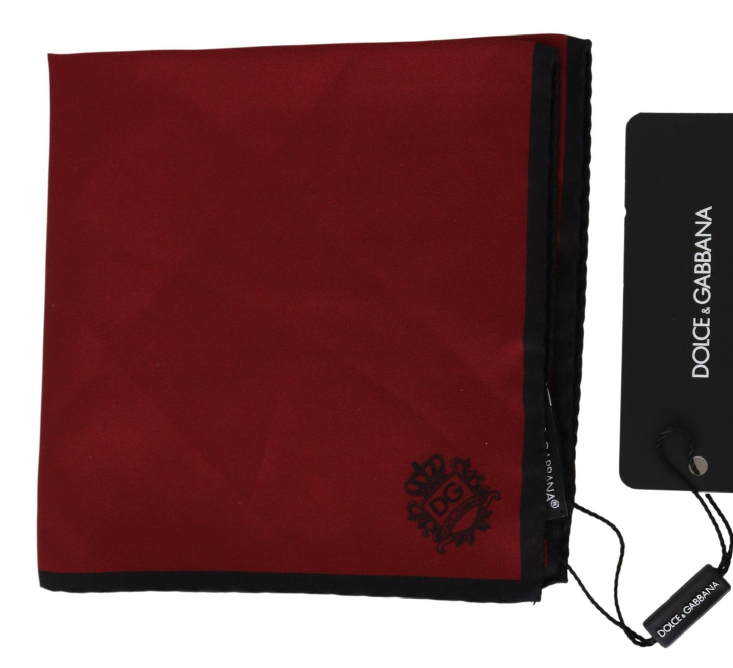 Elegant Red Silk Square Handkerchief - The Luxe Alliance