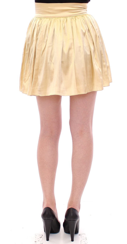  - Chic Beige Floral Embroidered Mini Skirt