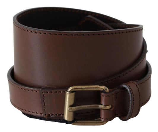  - Elegant Rustic Gold-Tone Leather Belt