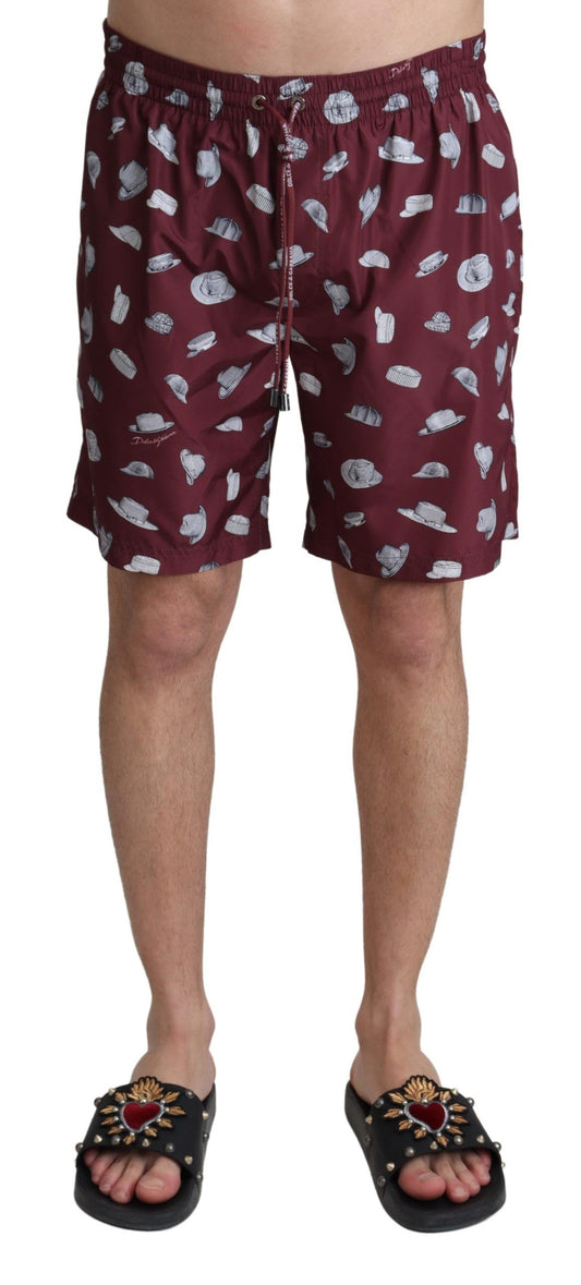  - Elegant Maroon Beachwear Trunks