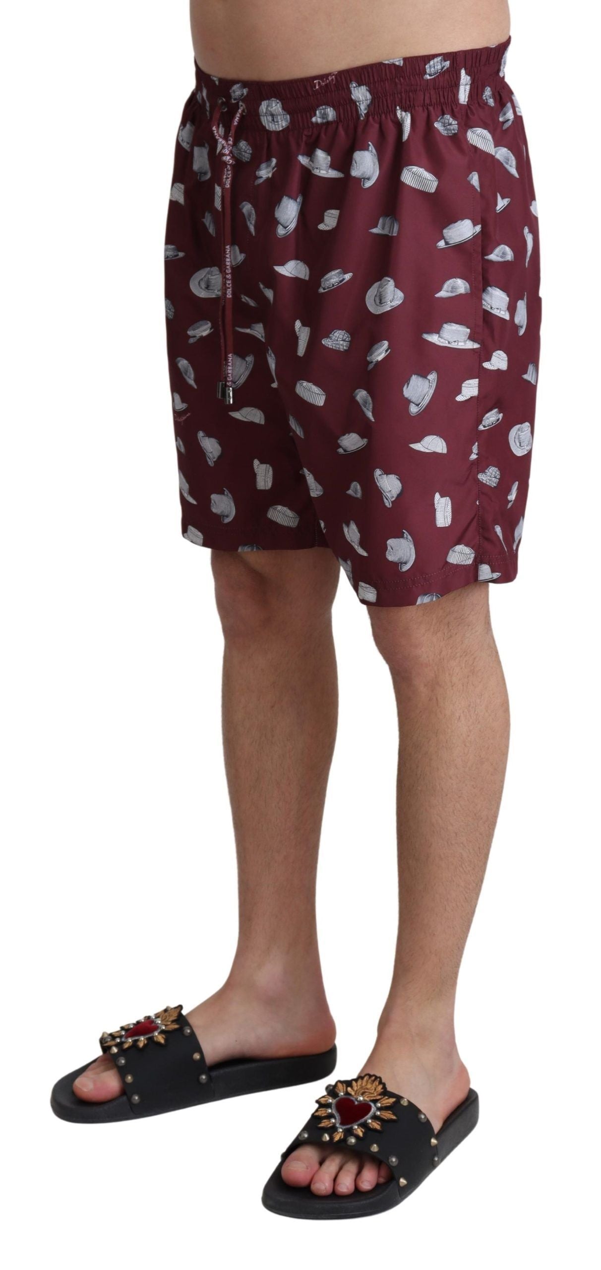  - Elegant Maroon Beachwear Trunks