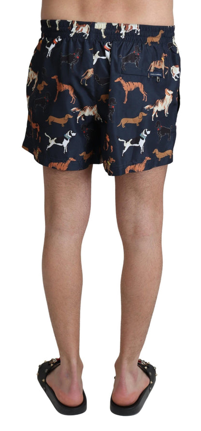  - Elegant Navy Blue Swimming Trunks