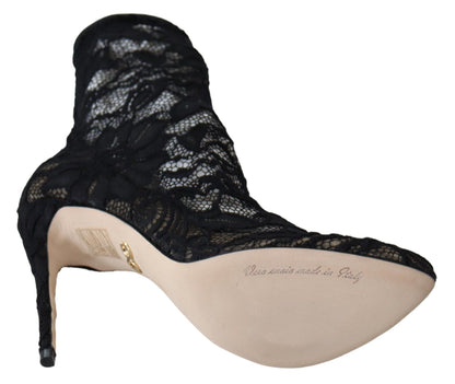  - Black Lace Taormina Pumps Elegance Unleashed