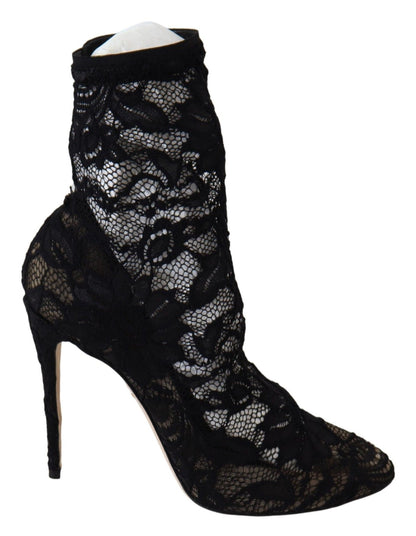  - Black Lace Taormina Pumps Elegance Unleashed