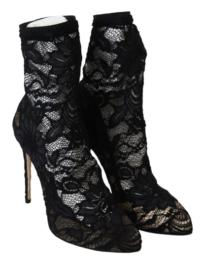  - Black Lace Taormina Pumps Elegance Unleashed