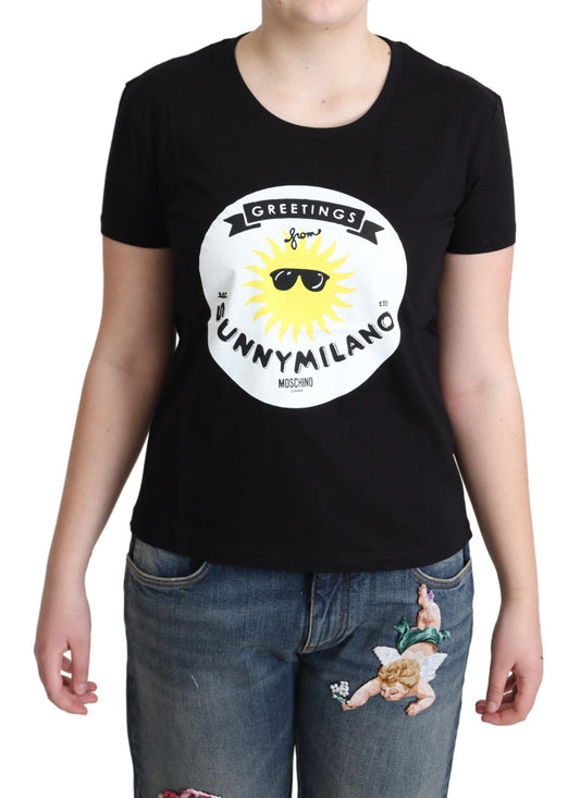  - Chic Moschino Cotton Tee with Milano Print