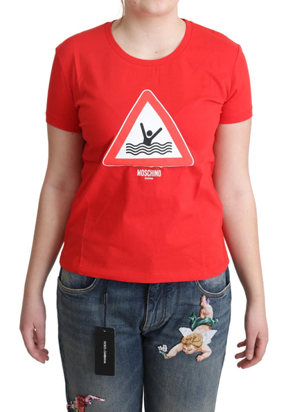  - Chic Red Graphic Cotton Tee