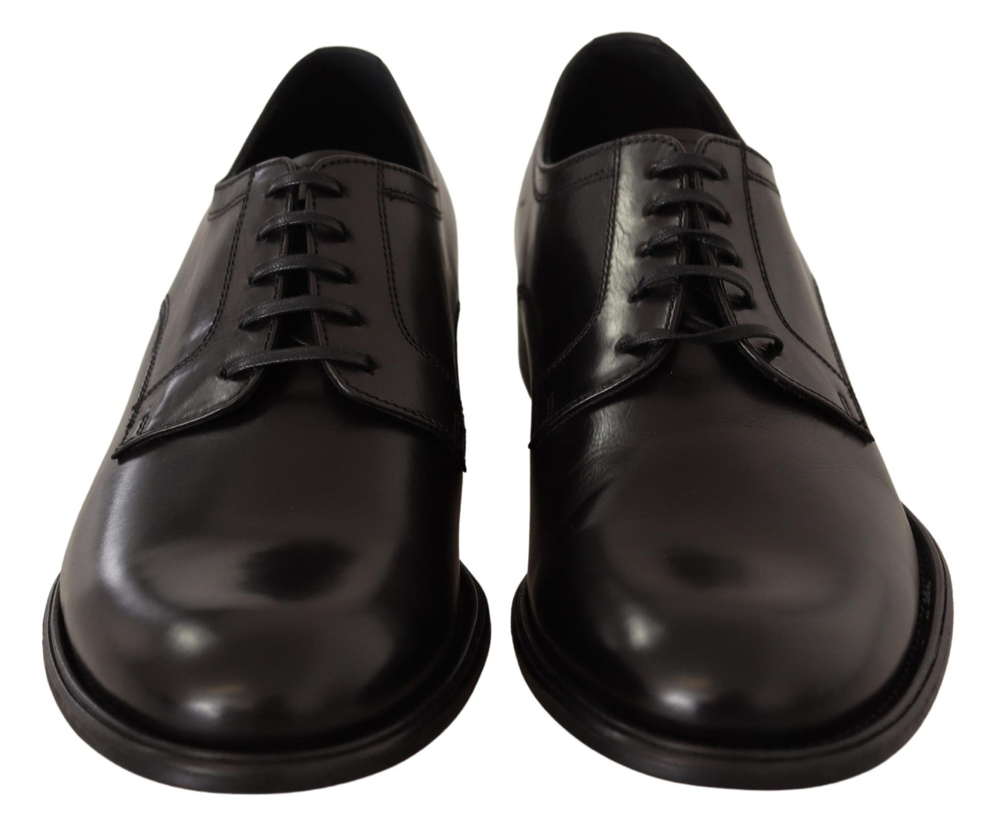  - Elegant Black Leather Formal Derby Shoes