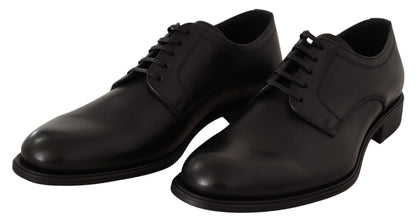  - Elegant Black Derby Formal Shoes