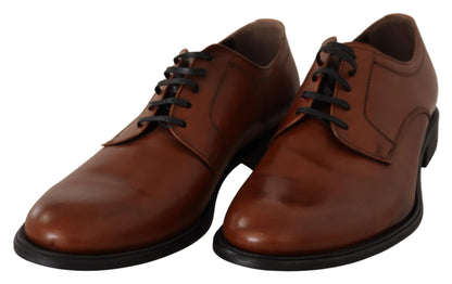  - Elegant Brown Derby Formal Shoes