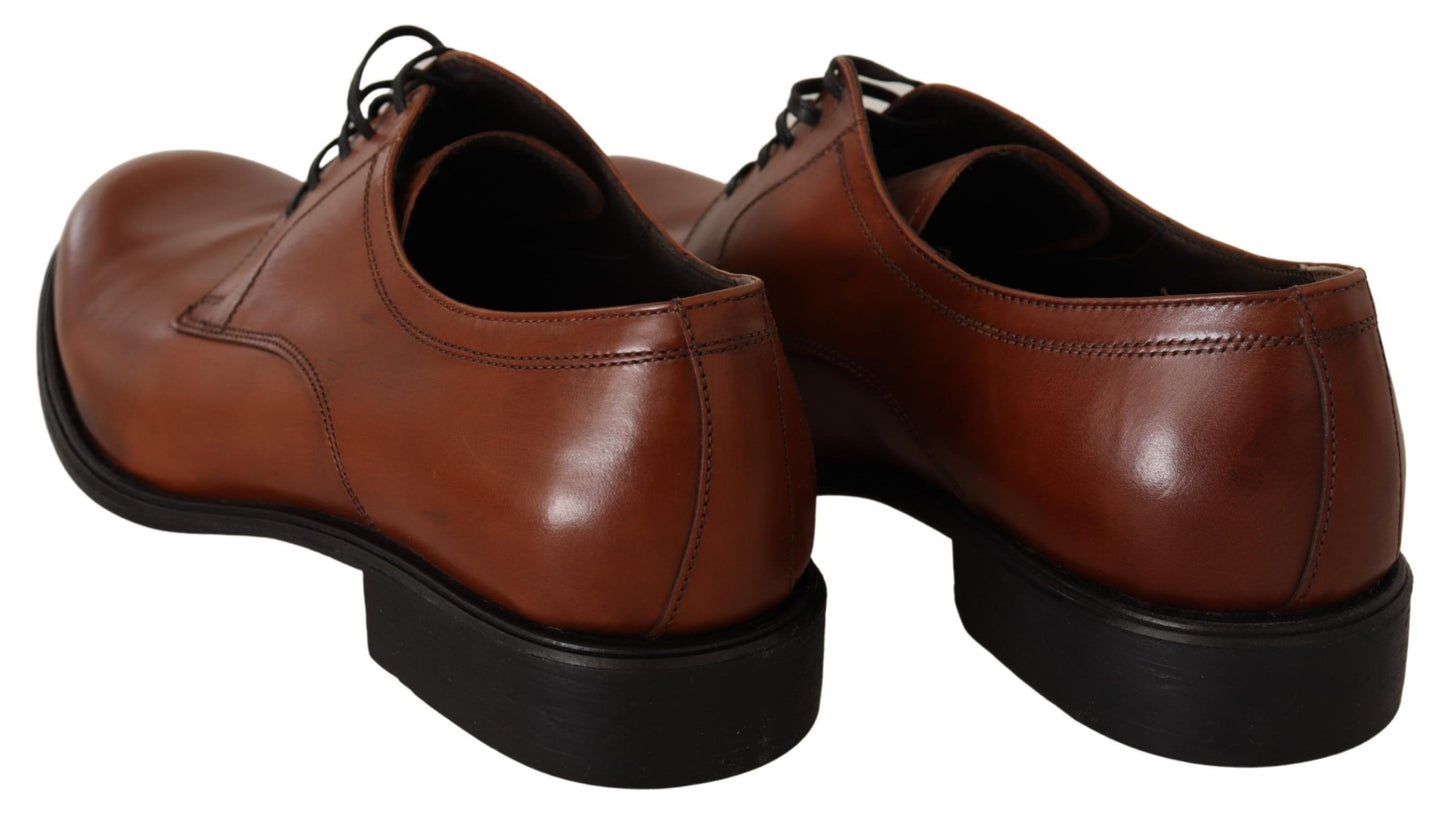  - Elegant Brown Derby Formal Shoes