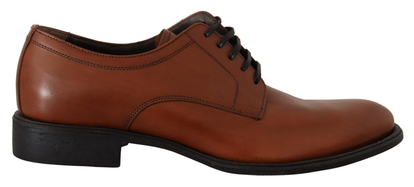  - Elegant Brown Derby Formal Shoes