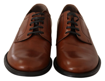  - Elegant Brown Derby Formal Shoes