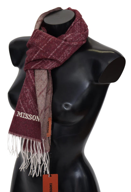  - Elegant Cashmere Fringed Scarf