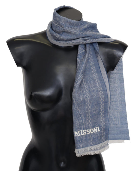  - Elegant Cashmere Patterned Scarf