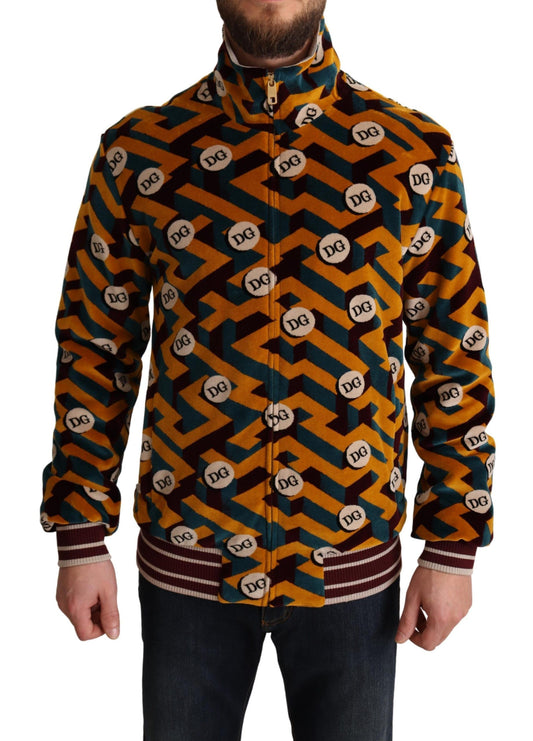  - Elegant Multicolor Zip Sweater