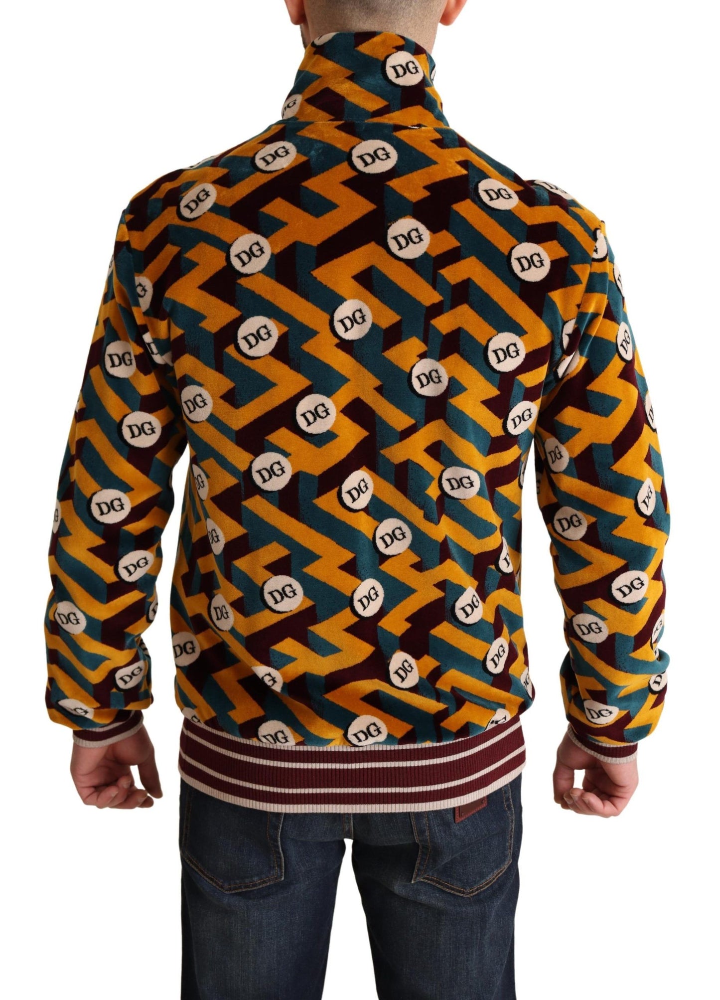  - Elegant Multicolor Zip Sweater