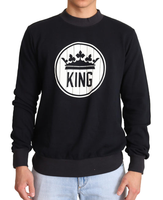  - Regal Crown Motive Crewneck Sweater